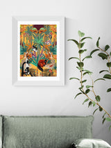 East End Prints White Treetop Tango Sunshine Framed Art Print