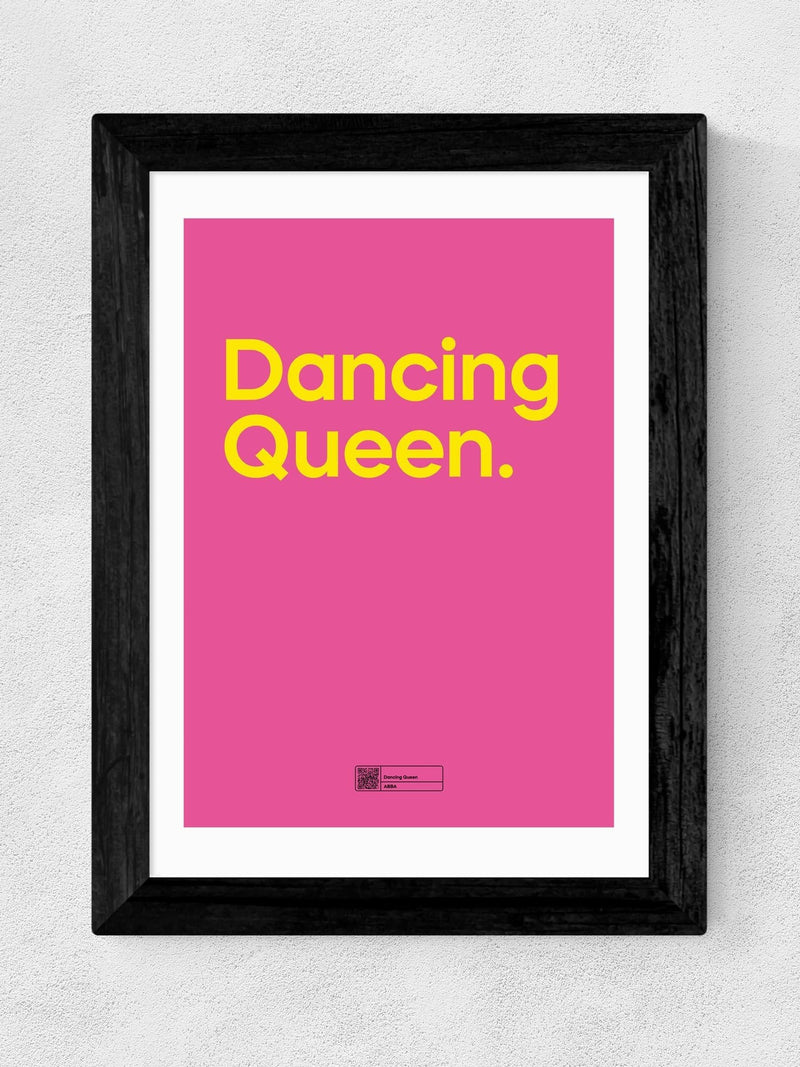 East End Prints Black Dancing Queen Framed Art Print