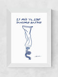 East End Prints white skincare framed art print - British product