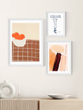 East End Prints white skincare framed art print - British product