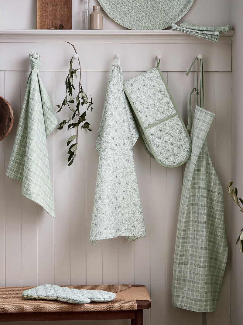 Murmur sage tara fabric napkins 4 pack, imported from the UK