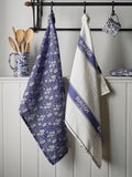 Burleigh blue calico tea towels 2 pack - British product