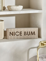 Natural Nice Bum Rib Word Block Ornament Bathroom Ornament
