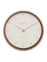 Brookpace Lascelles Rose Gold Firecrest Wall Clock