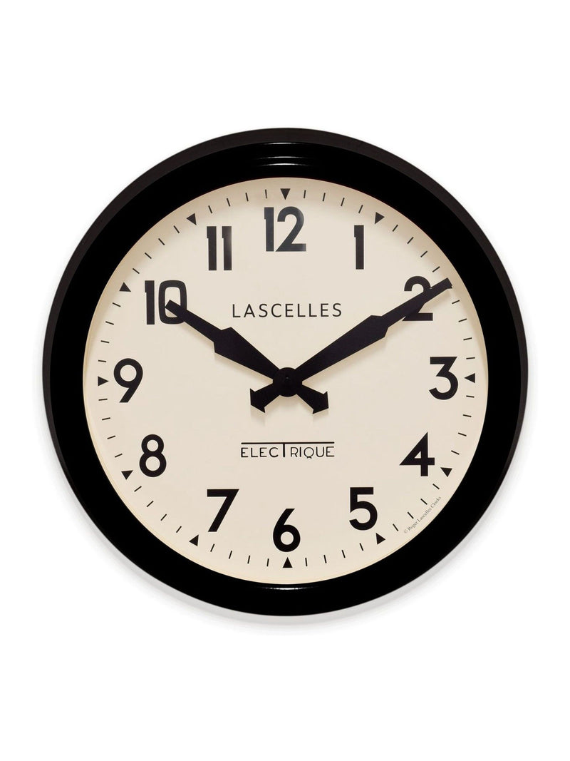 Brookpace Lascelles Black Retro Wall Clock
