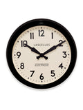 Brookpace Lascelles Black Retro Wall Clock