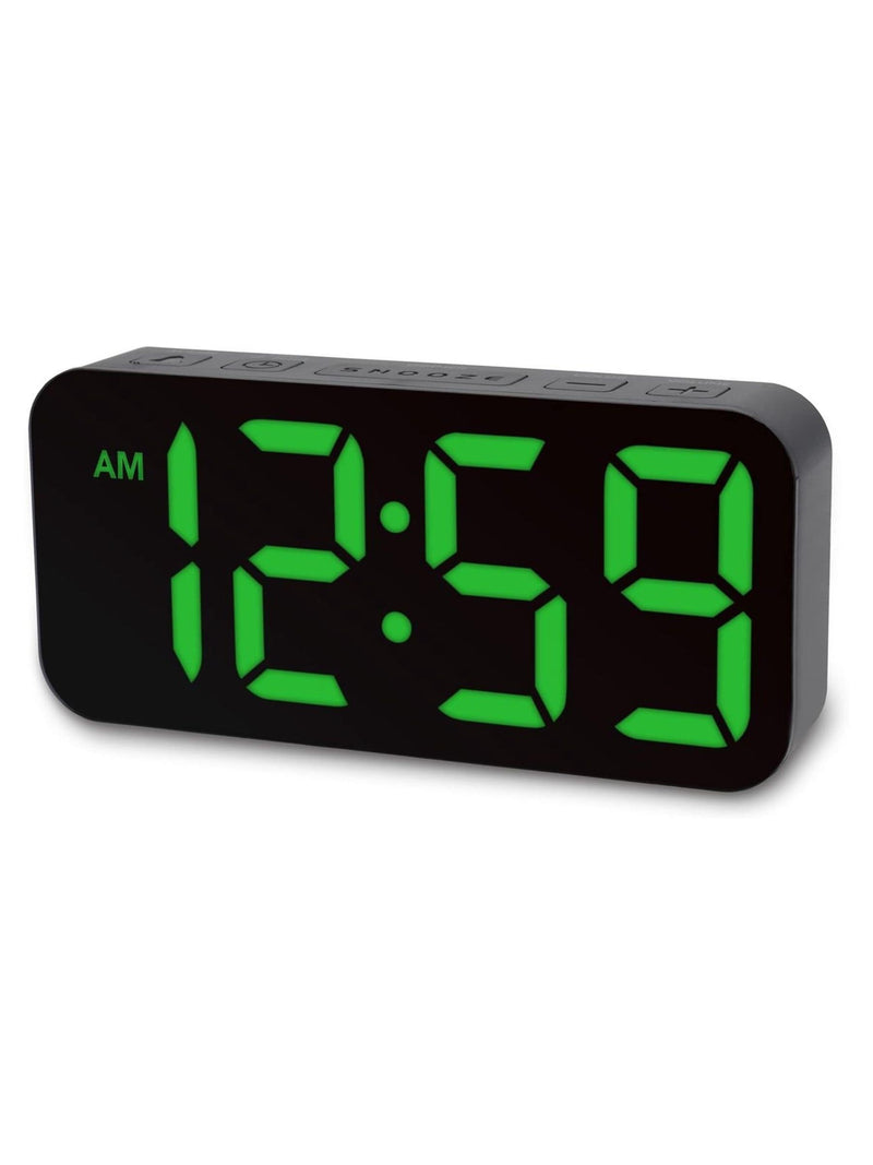 Acctim Clocks Black Ramone LED Colour Change Alarm Clock - British product