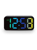Acctim Clocks Black Ramone LED Colour Change Alarm Clock - British product