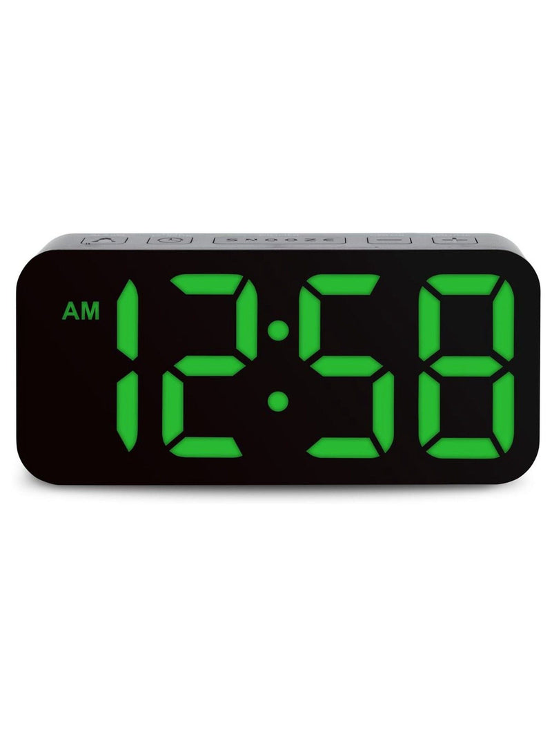 Acctim Clocks Black Ramone LED Colour Change Alarm Clock - British product