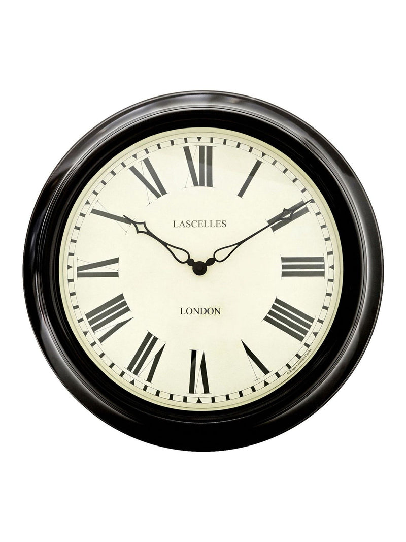 Brookpace Lascelles Black Station Clock - British product