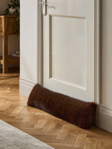 Chocolate Brown Fox Faux Fur Household Draught Excluder