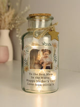 PMC Personalised Photo Upload LED Light Up Jar