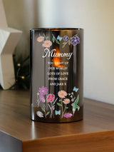 PMC Personalised Wild Flowers LED Candle in Glass Jar