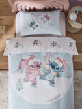 Blue Christmas Disney Lilo and Stitch duvet cover and pillowcase set - British product