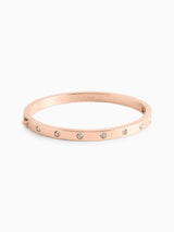Kate Spade Gold Set In Stone Hinged Bangle Bracelet