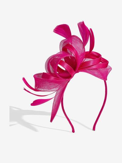 Jon Richard Rosa Fuksia Medium Fascinator Hodeplagg