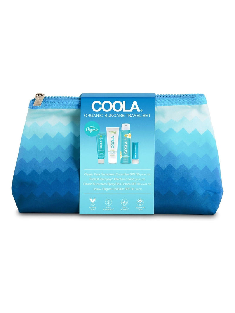 Travel-Sized SPF 30 Suncare Discovery Set with Four Products in Reusable Pouch