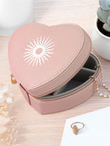 Treat Republic Customisable Icon Heart Jewellery Case 10.2cm x 11.6cm x 5.8cm