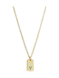 Treat Republic monogrammed tag necklace chain length 41-46cm (British brand)
