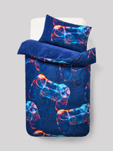Blue Gamer Cosy Fleece Duvet Cover and Pillowcase Set