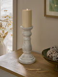 Lydford natural pillar candle holder, imported from the UK
