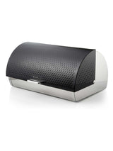 Swan Black Roll Top Ventilated Bread Bin 14 Litre