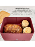 Swan Fuchsia Rose bread bin 16L (British brand)