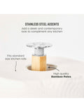 Swan Oatmeal mug tree and towel pole set (British brand)