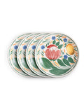 Wade Capri multi-coloured dinner plates set of 4 28cm (British brand)