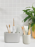 ReBorn Stone Large Bathroom Caddy and Toothbrush Holder Bundle, imported from the UK
