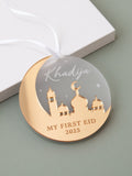 No Ordinary Gift Crescent Moon hanging decoration 8x8cm - British product
