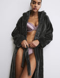 Rosie fleece hooded dressing gown - British product