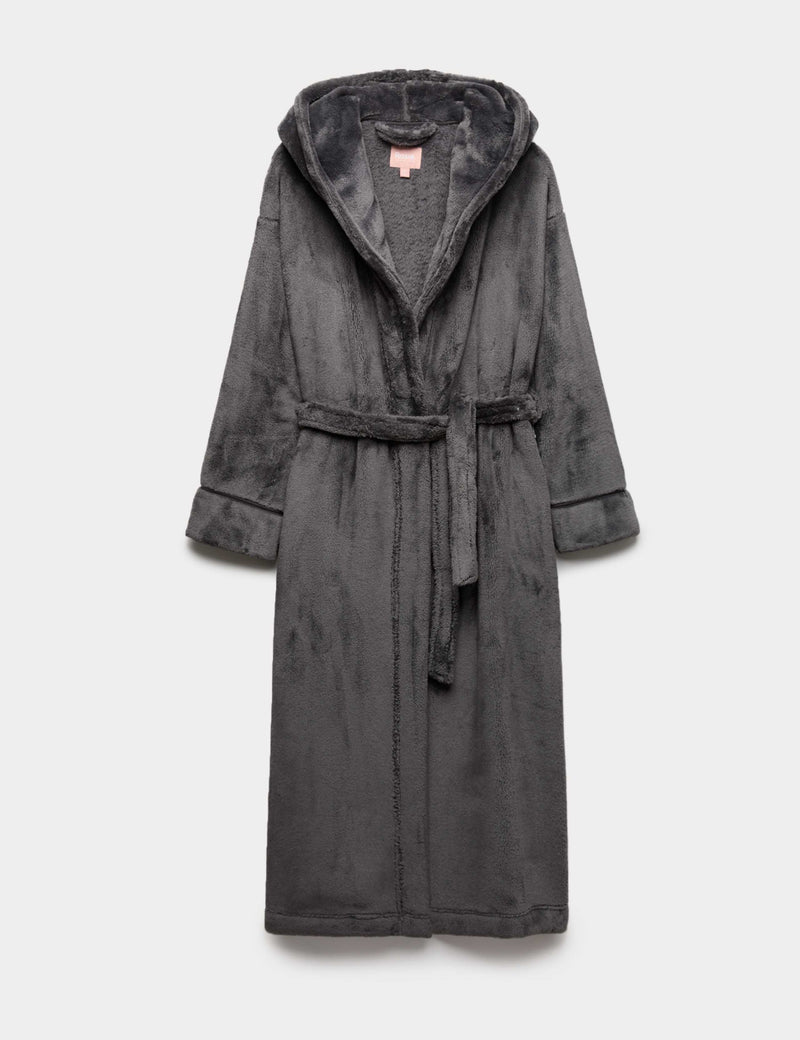 Rosie fleece hooded dressing gown - British product