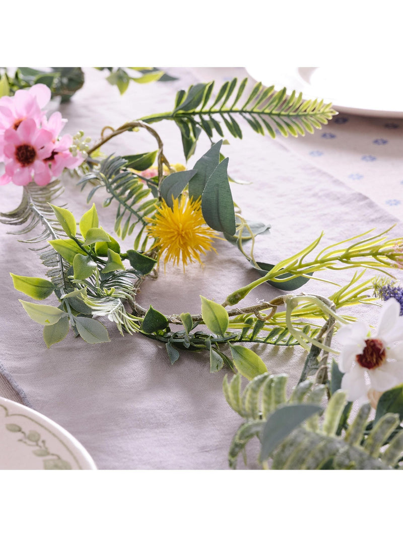 Lights4fun pre lit spring flower garland 1.5m, UK version