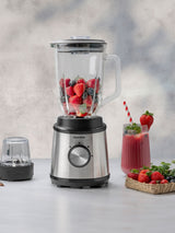 Daewoo 800W Stainless Steel Jug Blender and Grinder Set