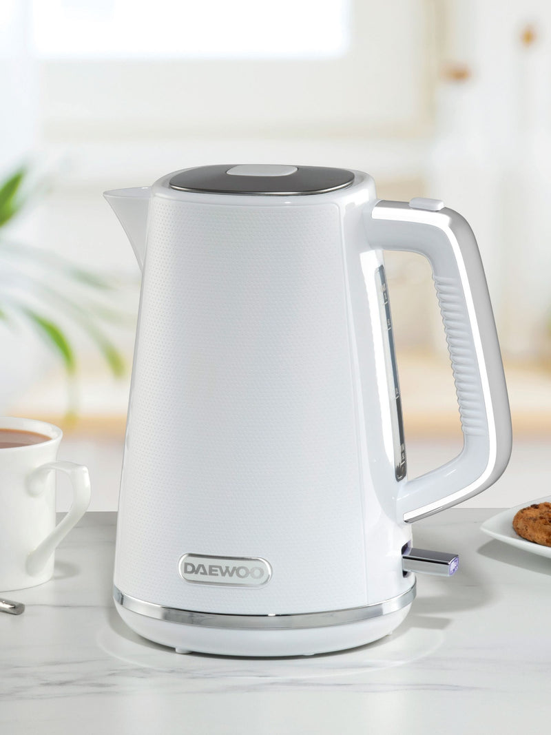 Daewoo White Stirling jug kettle 1.7L - British product