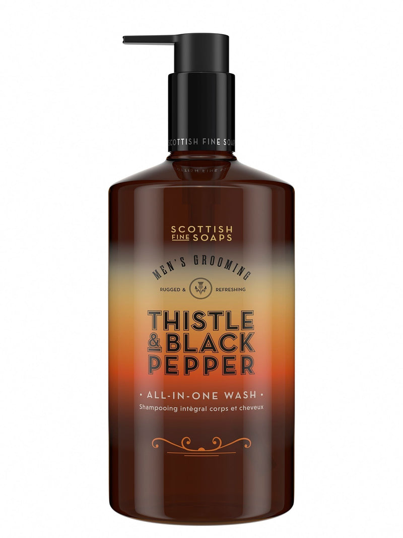 Scottish Fine Soaps Thistle Black Pepper body wash 500ml (British brand)