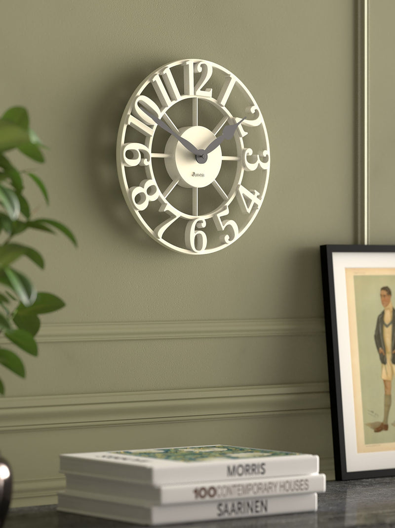 Jones Clocks white lighthouse wall clock 30cm, UK version