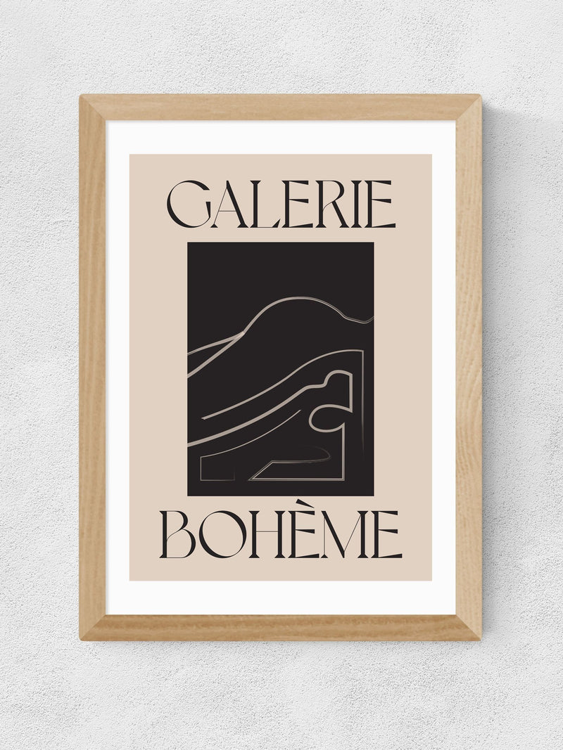 East End Prints Oak La Vie Boheme wall art print - British product