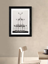 East End Prints Black Champagne Monochrome II Wall Art Print