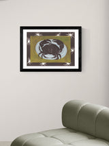 East End Prints Black Crab Cancer Star Sign Art Print by Jazmine Joye