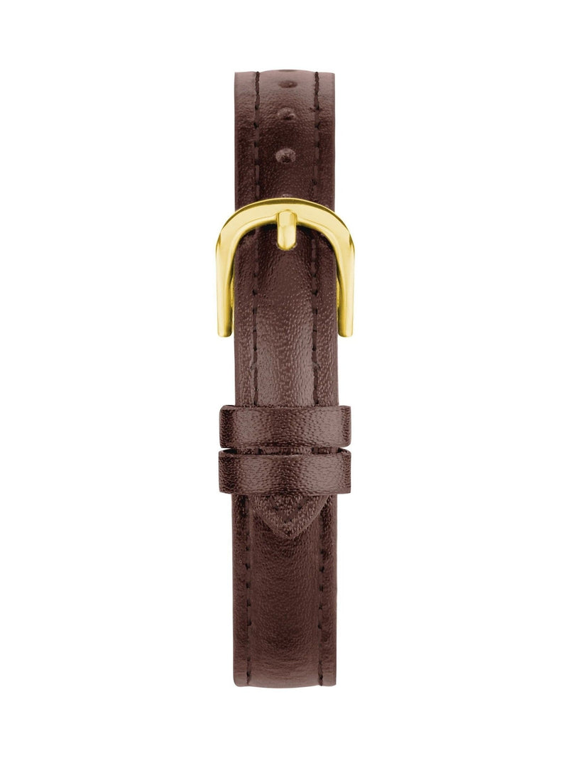 Women's 25mm Round Analogue Watch with Grey Leather Strap