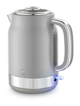 Swan Grey Retro Electric Jug Kettle 1.7L