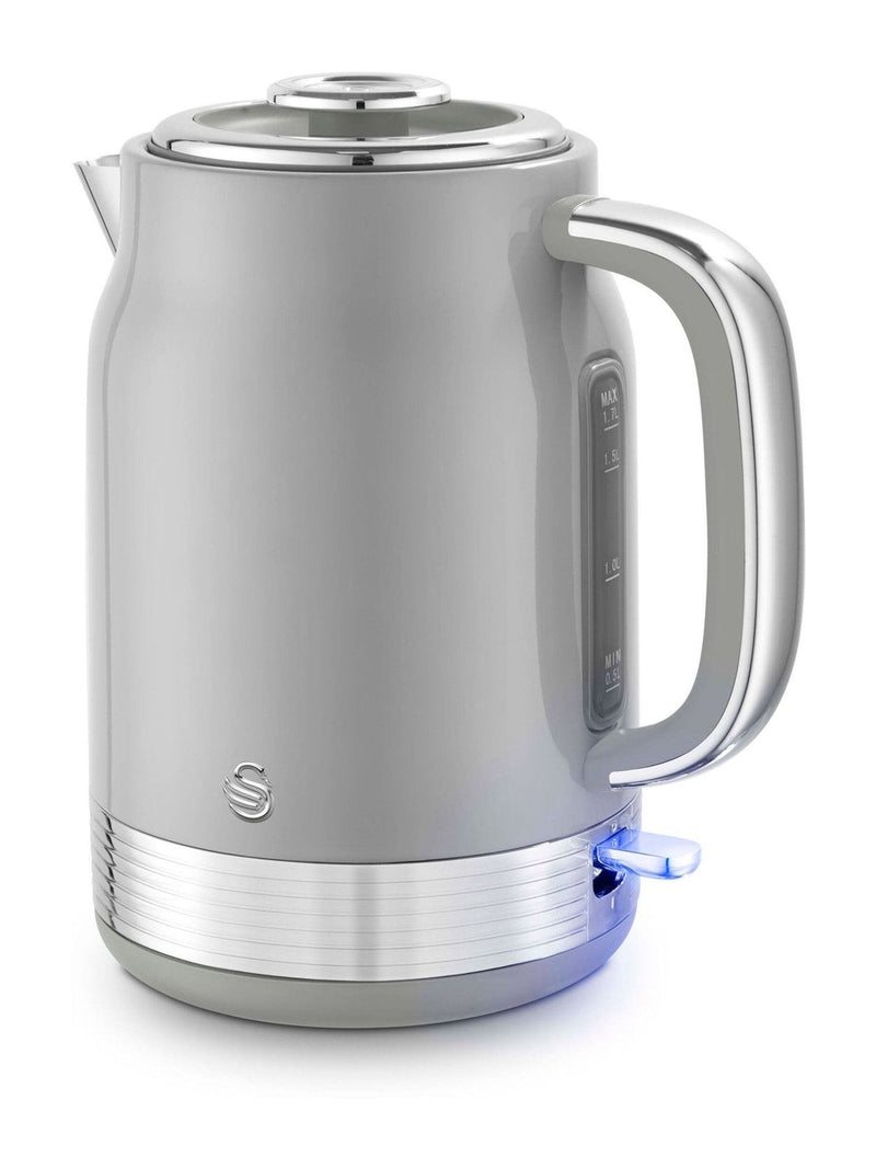 Swan Grey Retro Jug Kettle 1.7L (British brand)