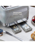 Swan Grey 1860W Retro 4 Slice Toaster