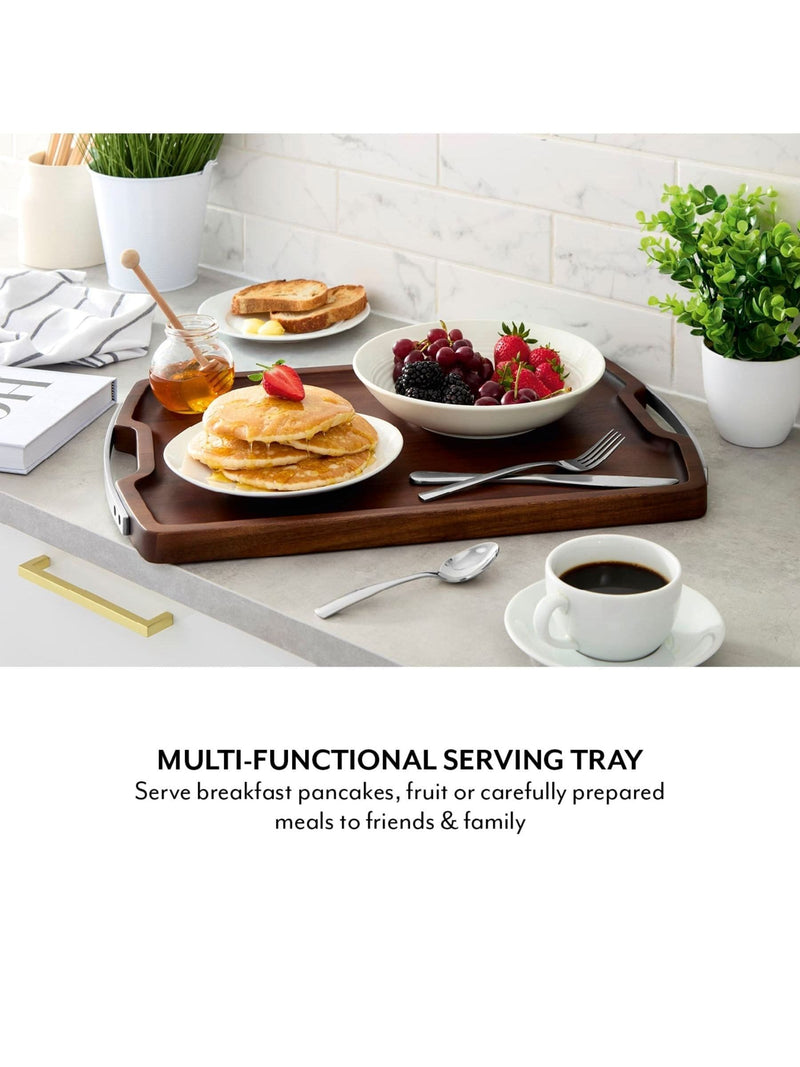 Sur La Table Walnut Rectangular Serving Tray