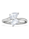 The Diamond Store Toi et Moi 1.00ct lab diamond engagement ring (British brand)