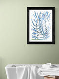East End Prints black blue seaweed I wall art print - British product