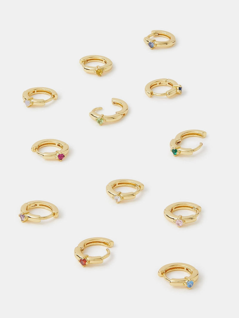 Accessorize celestial earrings with birthstones - British product
