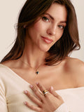 Thomas Sabo Gold Plated Charm Figaro Design Necklace